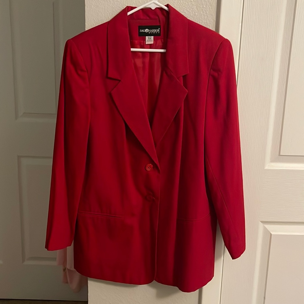 Sag Harbor red blazer